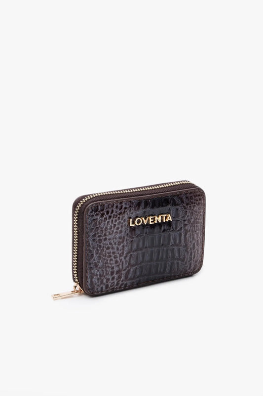Loventa Genuine Leather Zippered Card Holder Wallet – Blanca Multicolored