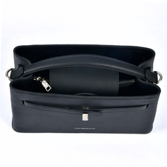 Atelier Galin Cube Lock Bag - Black & Silver