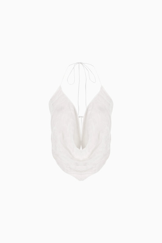Knitology KNTLGY Nocturnal Strappy White Blouse
