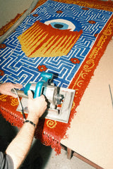 NAZAR Hand Woven Modern Wool Carpet