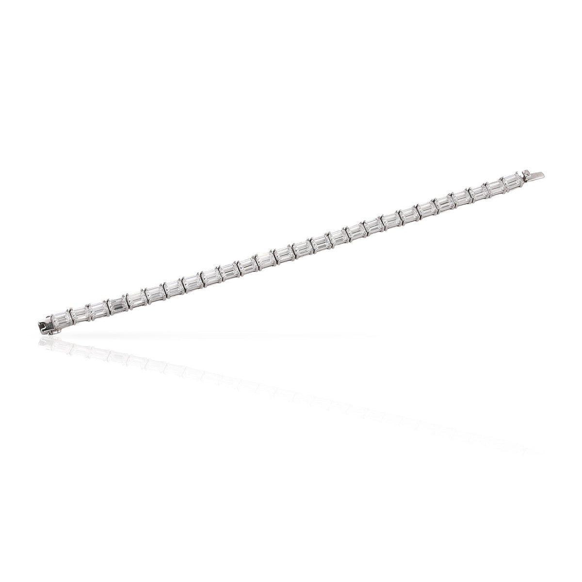SooSilkyGems CLASSIC BAGUETTE TENNIS BRACELET