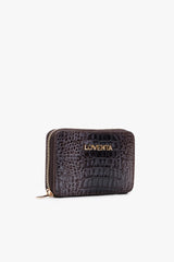Loventa Genuine Leather Zippered Card Holder Wallet – Blanca Multicolored