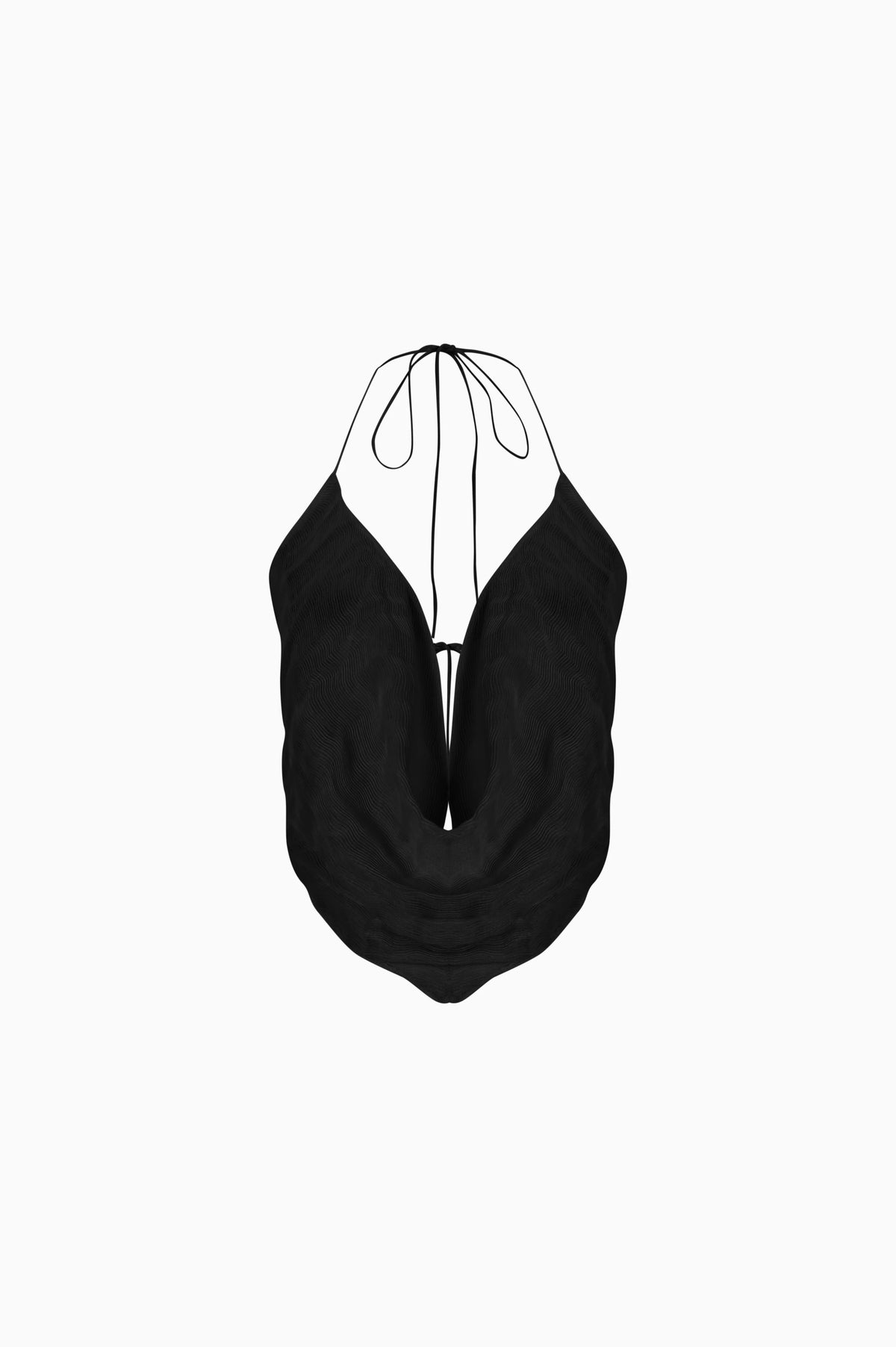 Knitology KNTLGY Nocturnal Strappy Black Blouse