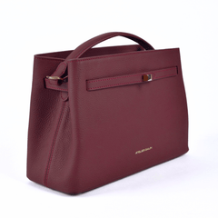 Atelier Galin Cube Lock Bag - Merlot