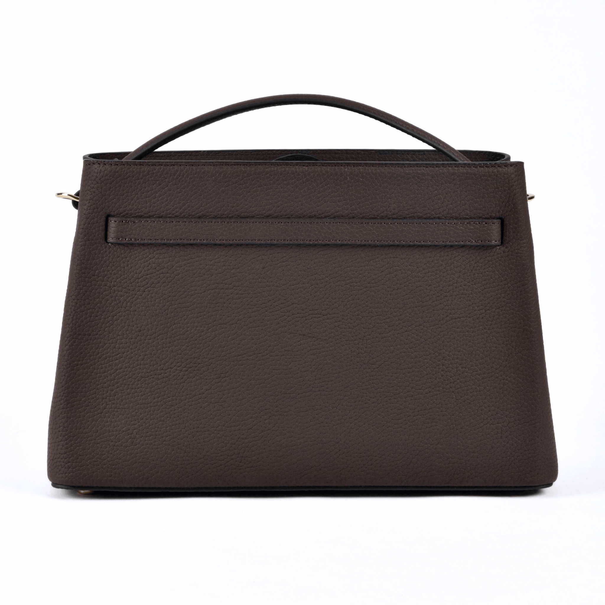Atelier Galin Cube Lock Bag - Choco