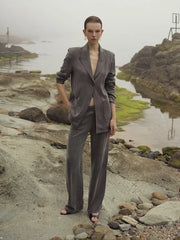Uge Ares Vatkalı Bambu Blazer