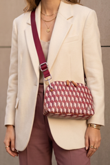 Dellel Deri Burgundy Capri Bag