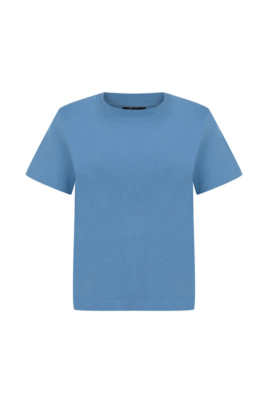 Knitology KNTLGY Zero Neck Tee with Patch Detail