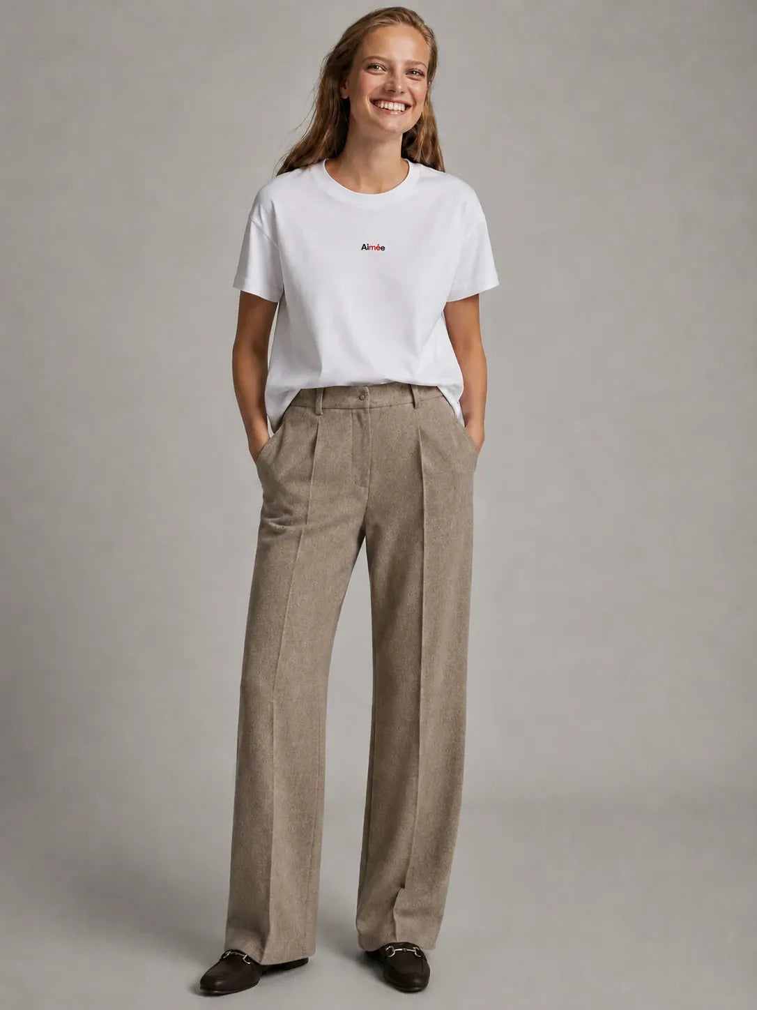 Aimée Coastal Vibe White Tshirt