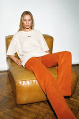 Aimée Sunbeam Oversize Drop Shoulder Ecru Tshirt