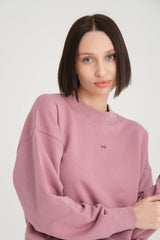 Aimée Wide Waist Cincher Pink Sweatshirt