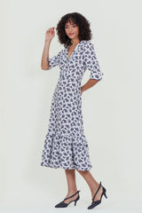 Eloshé Maxi Dress – Floral Ruffled Viscose BEDSSM101