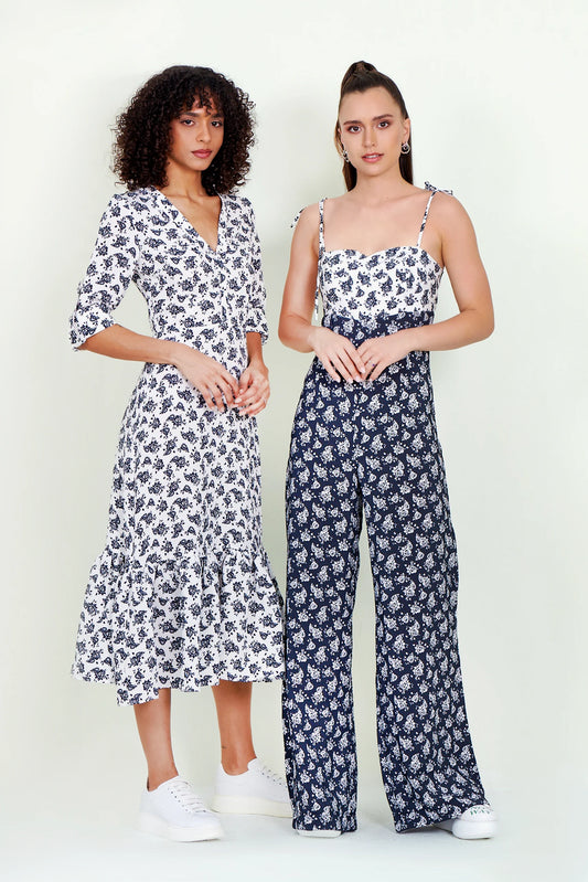 Eloshé Jumpsuit – Floral Pattern Viscose BEDSSM102