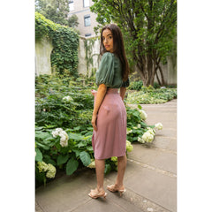 Bow Tie Wrap Skirt (Pastel Pink)