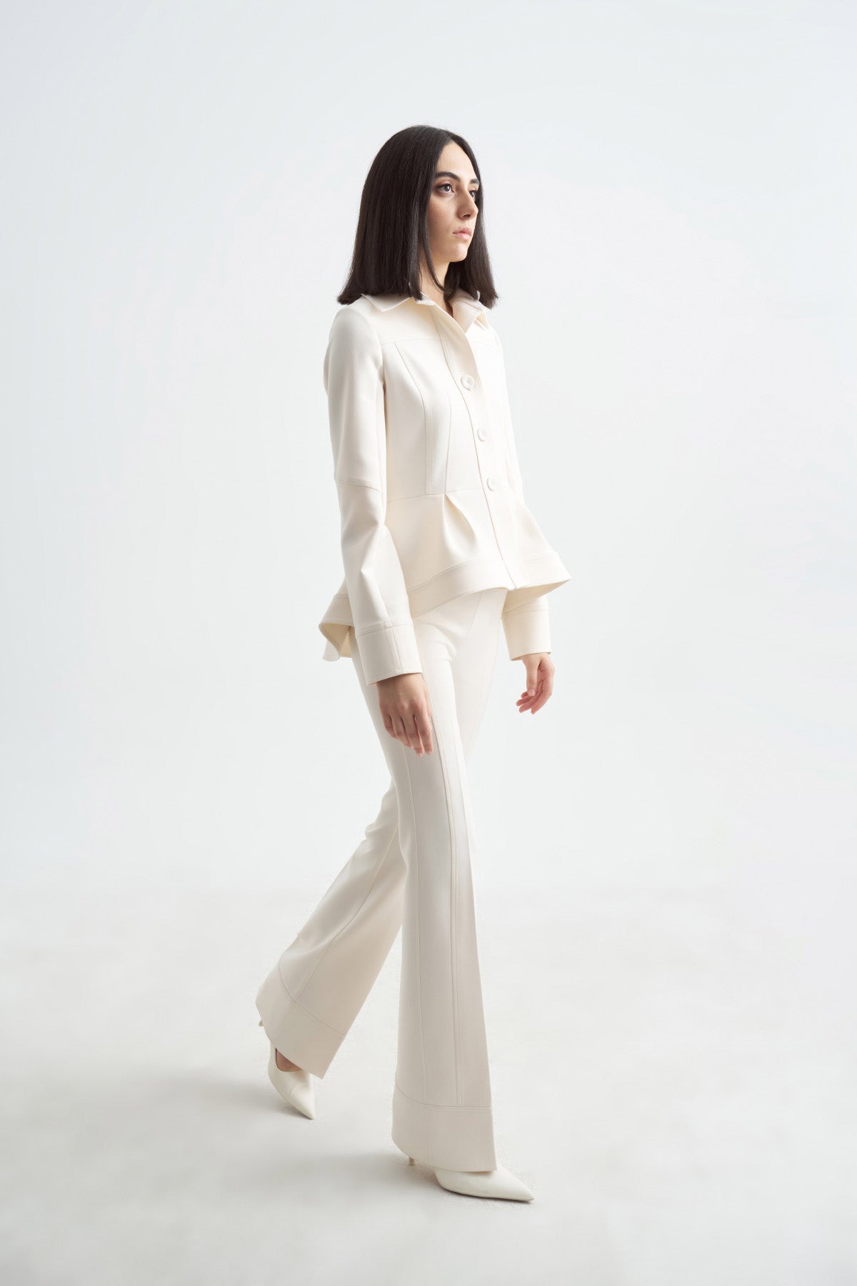 Crescent Line Marine Elegance Set (Vest, Blouse and Trousers)