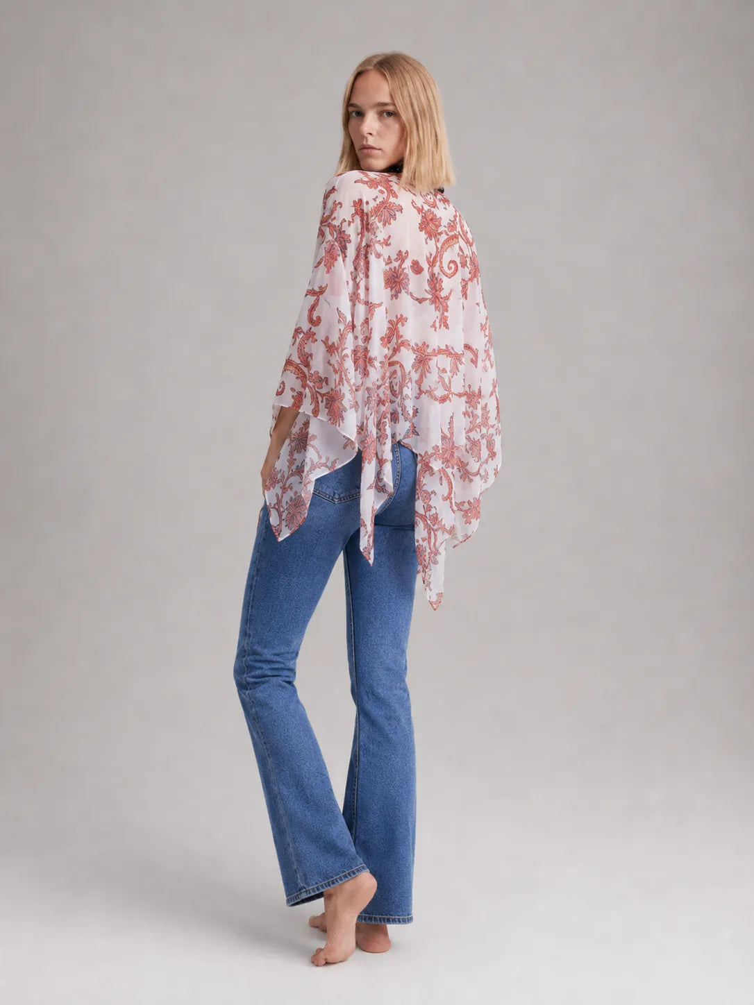 Eloshé Beyaz Paisley Bluz REBMSM102