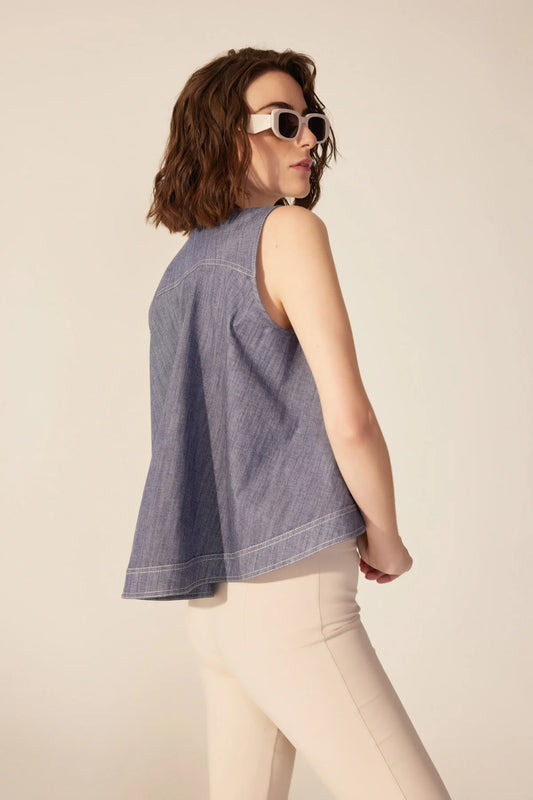 Crescent Line  Breeze Vest – Multicolor