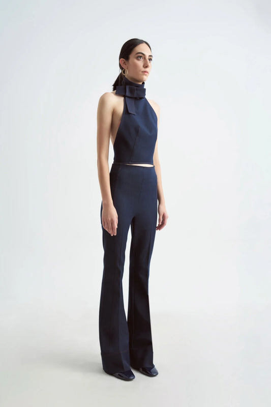 Crescent Line Delicate Pants in Blue