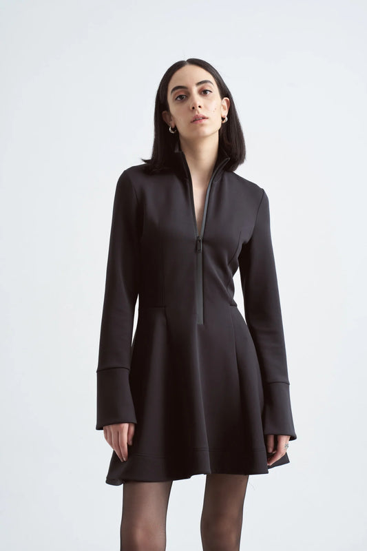 Siyah Crescent Line Glory Tunik Elbise