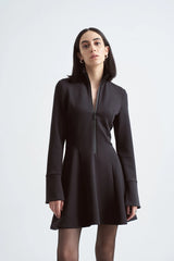 Siyah Crescent Line Glory Tunik Elbise