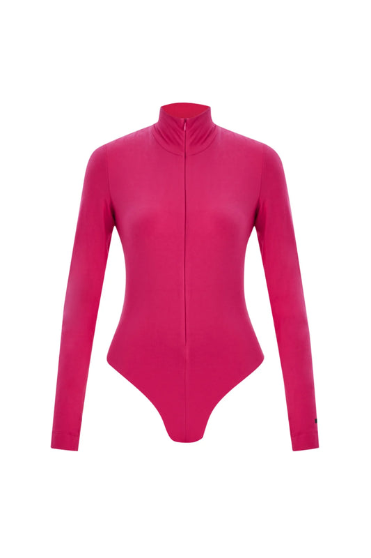 Crescent Line Shadow Bodysuit – PINK