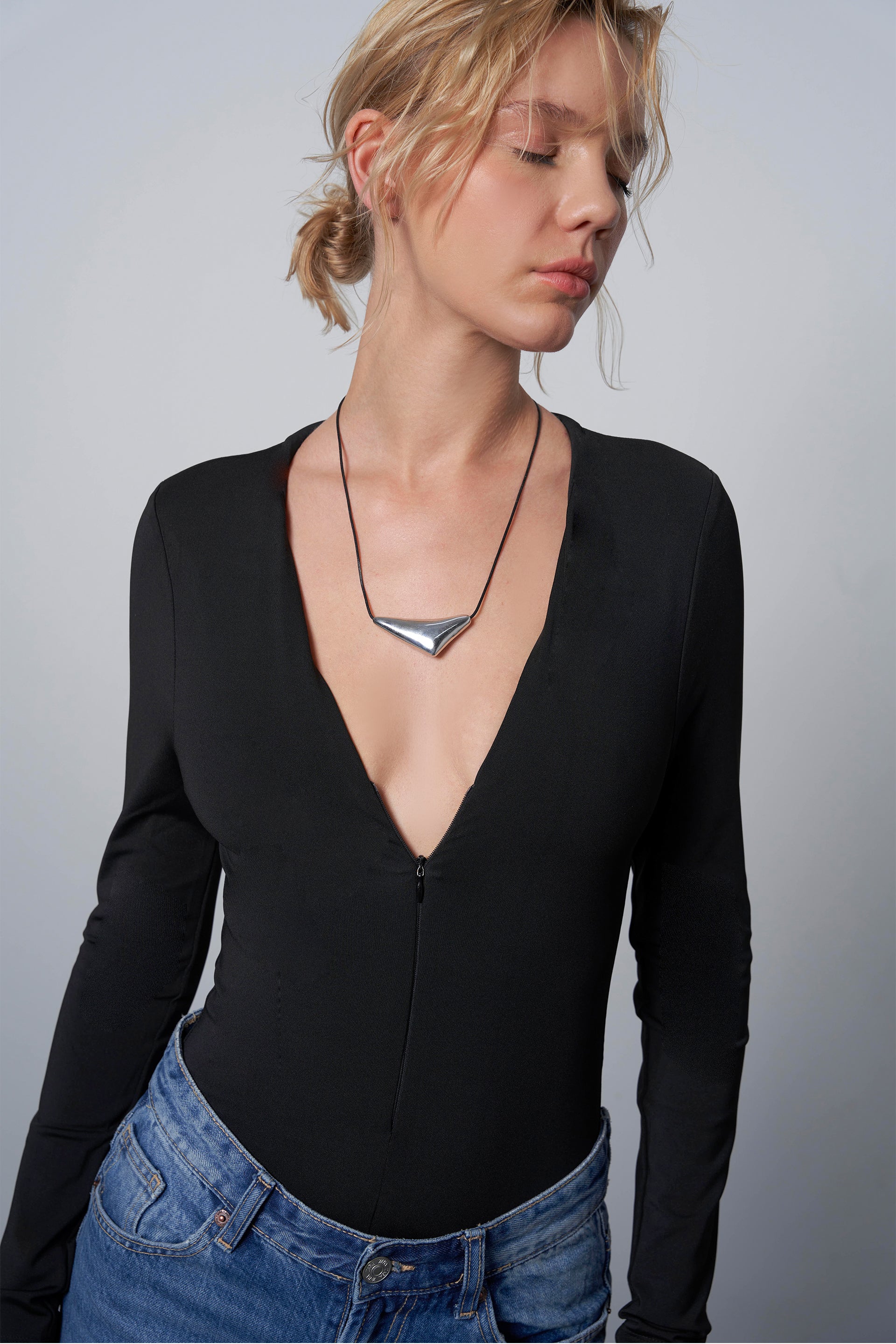 Wear Three Points Samantha Bodysuit (With Zipper)