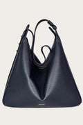 Matriarqe Nova Large Shoulder Bag in Leather - Dark Blue