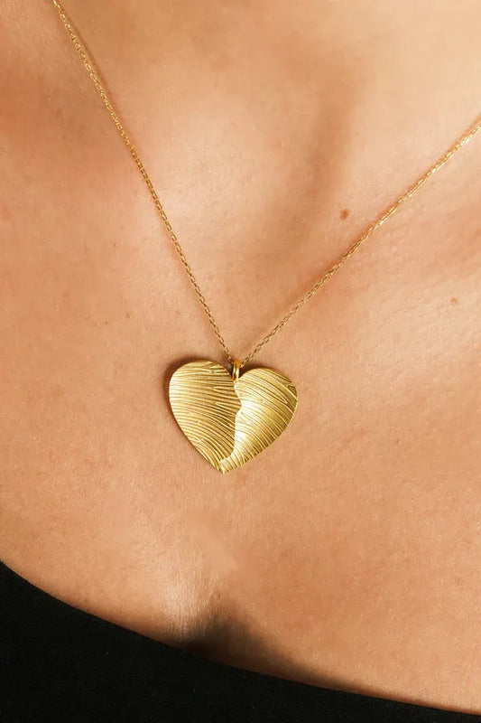 Fingerprint Heart Pendant