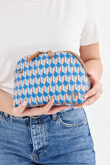 Dellel Blue Capri Makeup Bag