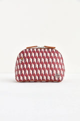 Dellel Burgundy Capri Makeup Bag