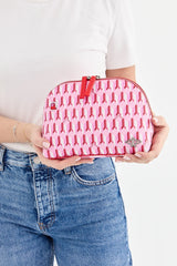 Dellel Pink Capri Makeup Bag