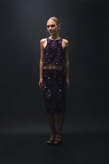 Esra Adıgüzel Solea – Halter Blouse with Lace Embroidery