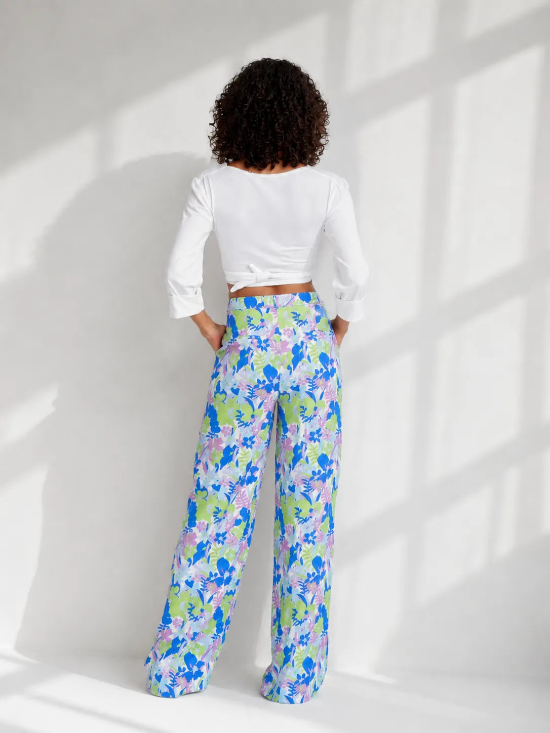 Eloshé Patterned Wideleg Pantolon JEBMSM101