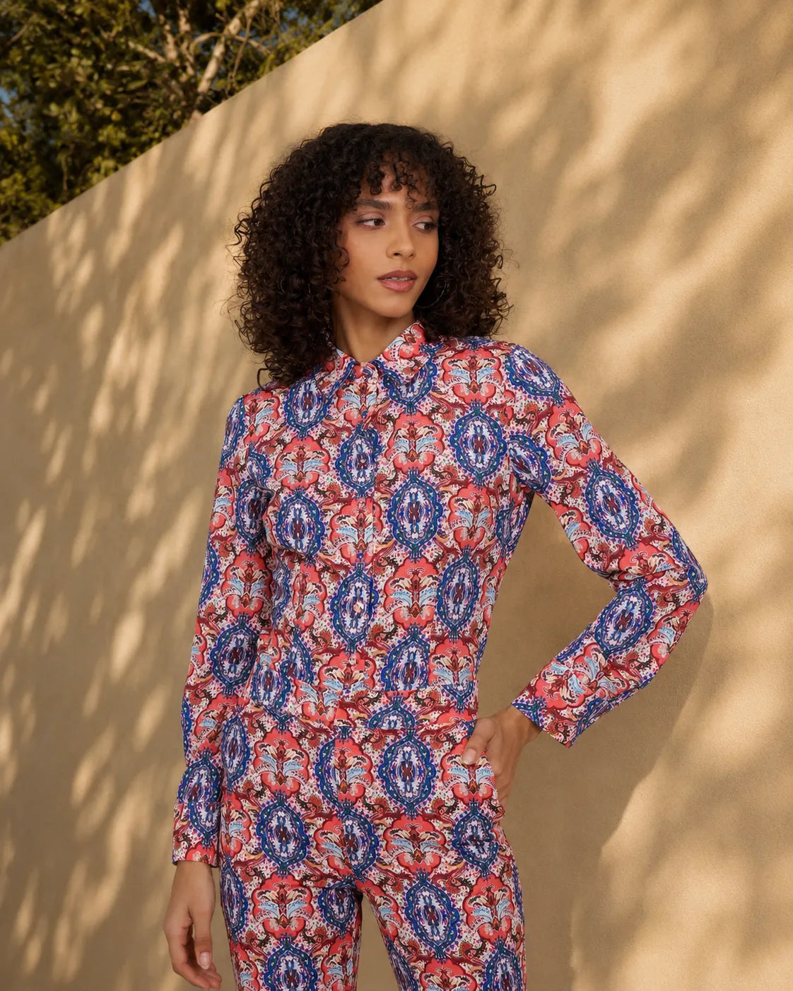 Eloshé Paisley Pattern Shirt and Trousers Set REBMSM101