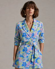 Eloshé Patterned Double-breasted Neck Mini Elbise JEDSSM104