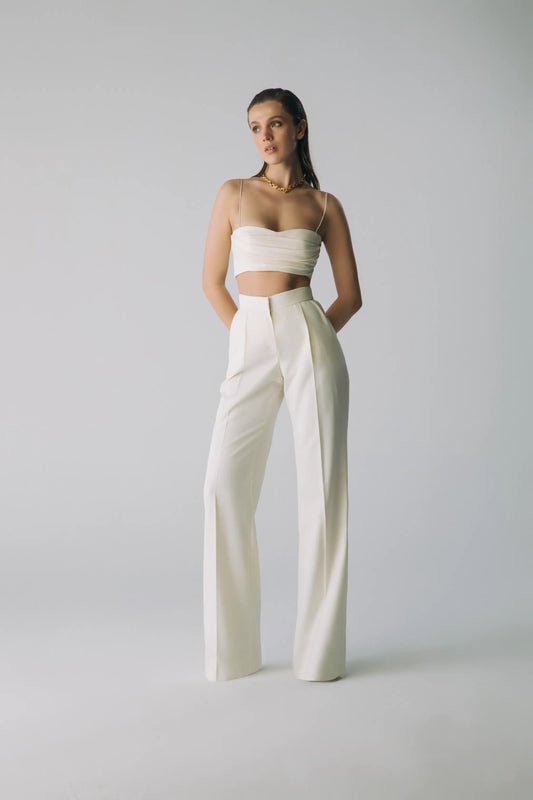 Esra Adıgüzel NOLO – Single Wool Bustier with Drape Detail