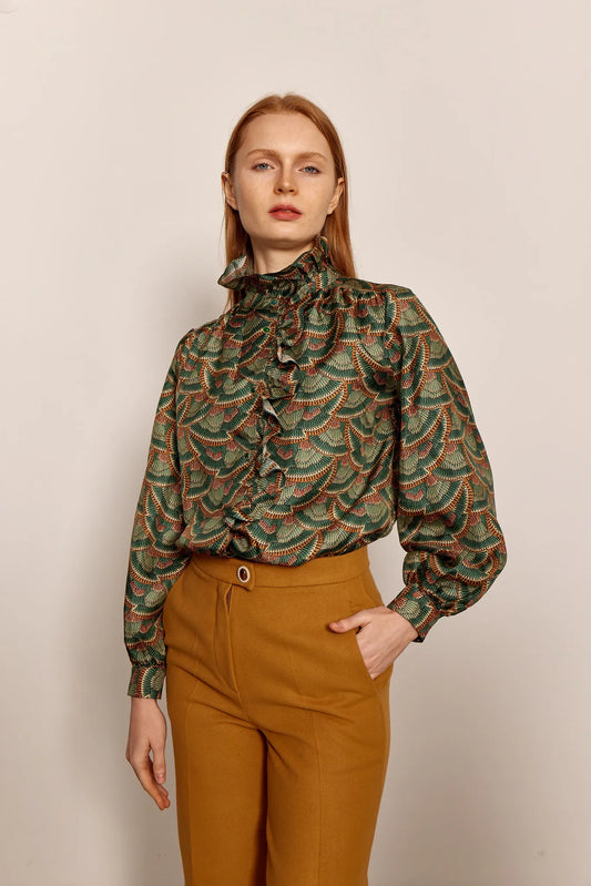 Sadie and Dione Gloria Silk Blouse in Icarus