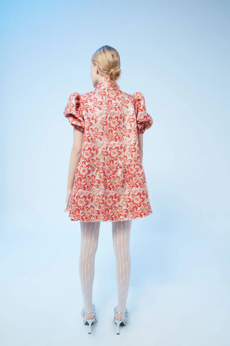 Fée Muse Audrey Red Patterned Dress