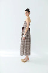 Fée Muse Marie Brown Plaid Corset Set