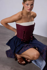 Fée Muse Sandra Plaid Pattern Skirt