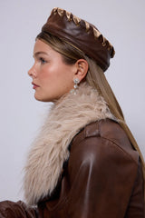 Fée Muse Helena Leather Hat