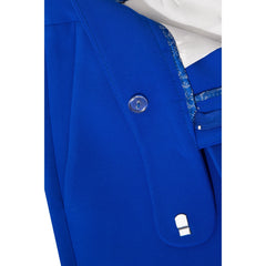 High Waisted Tailored Trouser (Blue)