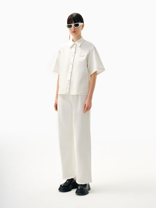Knitology KNTLGY White Ease Fit Shirt