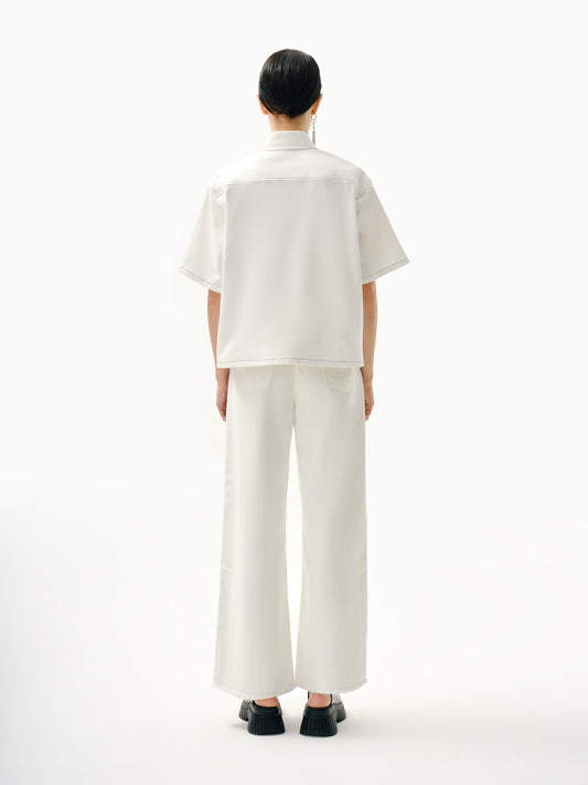 Knitology KNTLGY White Ease Fit Shirt