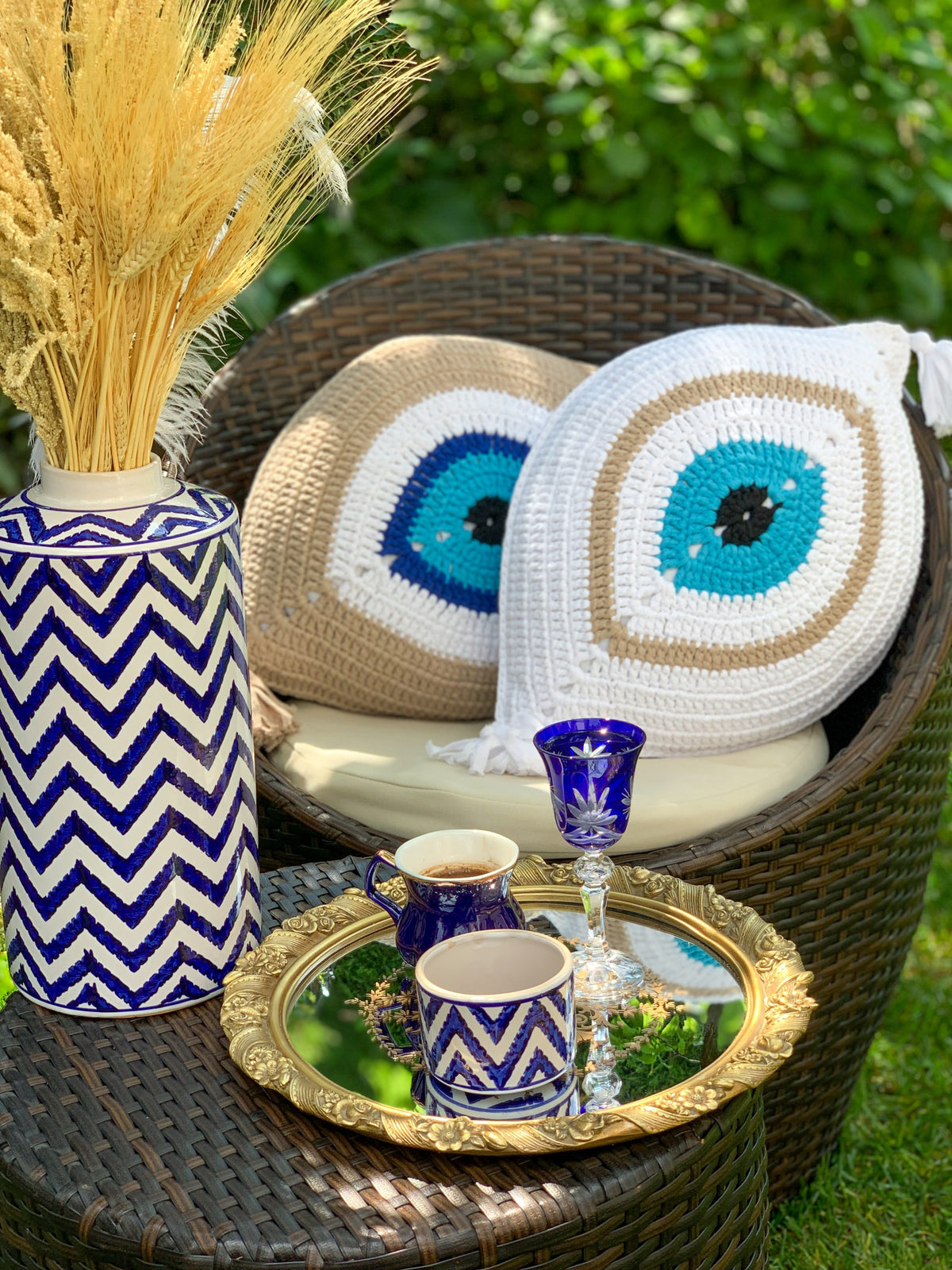 TUIME EYE Pillow White