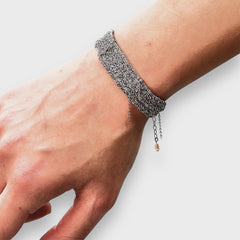 Mey Atelier Woven Silver Woven Bracelet – L