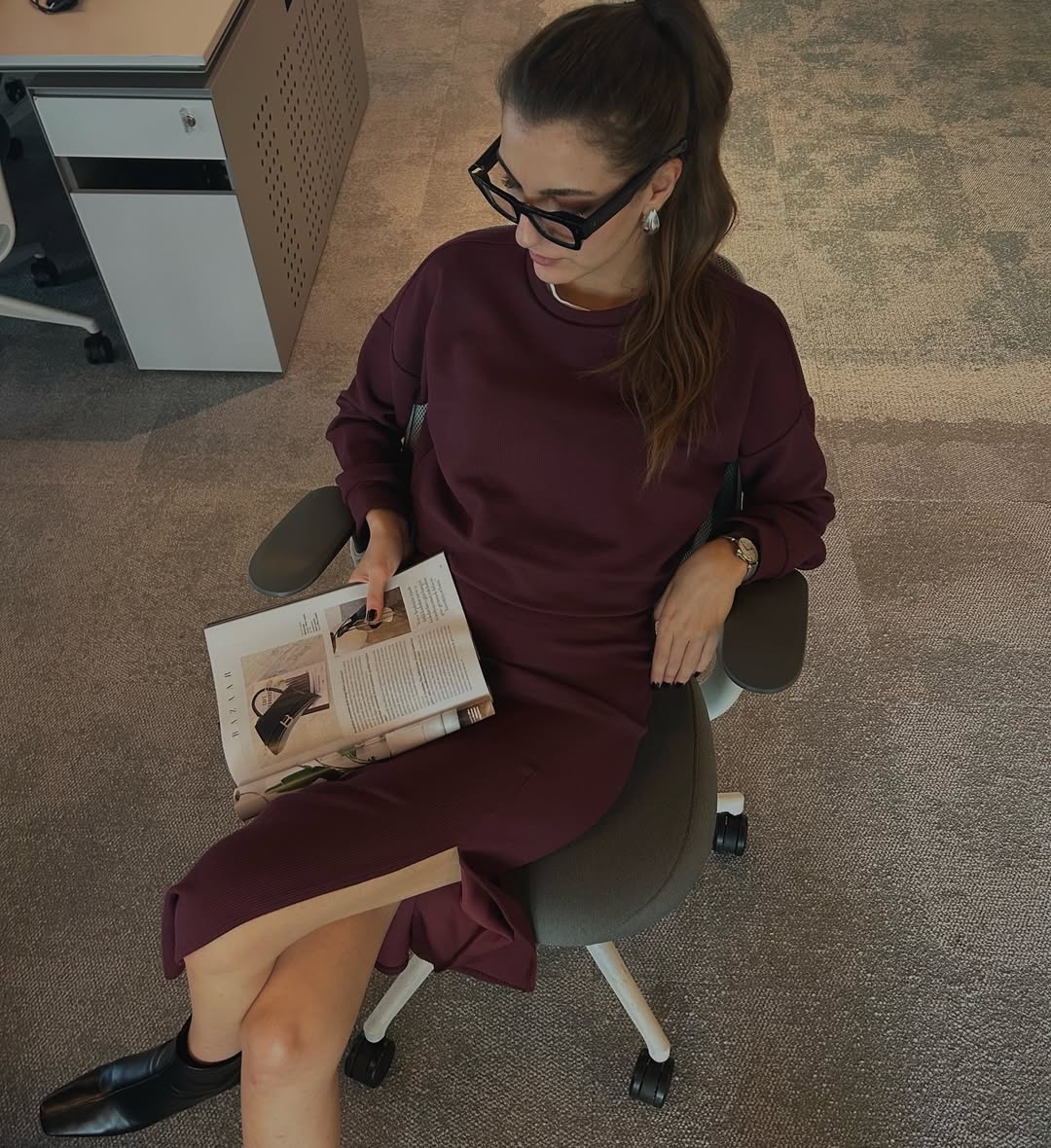 Wear Three Points Spirit Modal Midi Etek Bordo