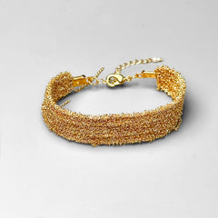 Mey Atelier Woven Gold Woven Bracelet – L