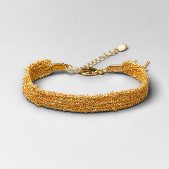 Mey Atelier Woven Gold Woven Bracelet – M