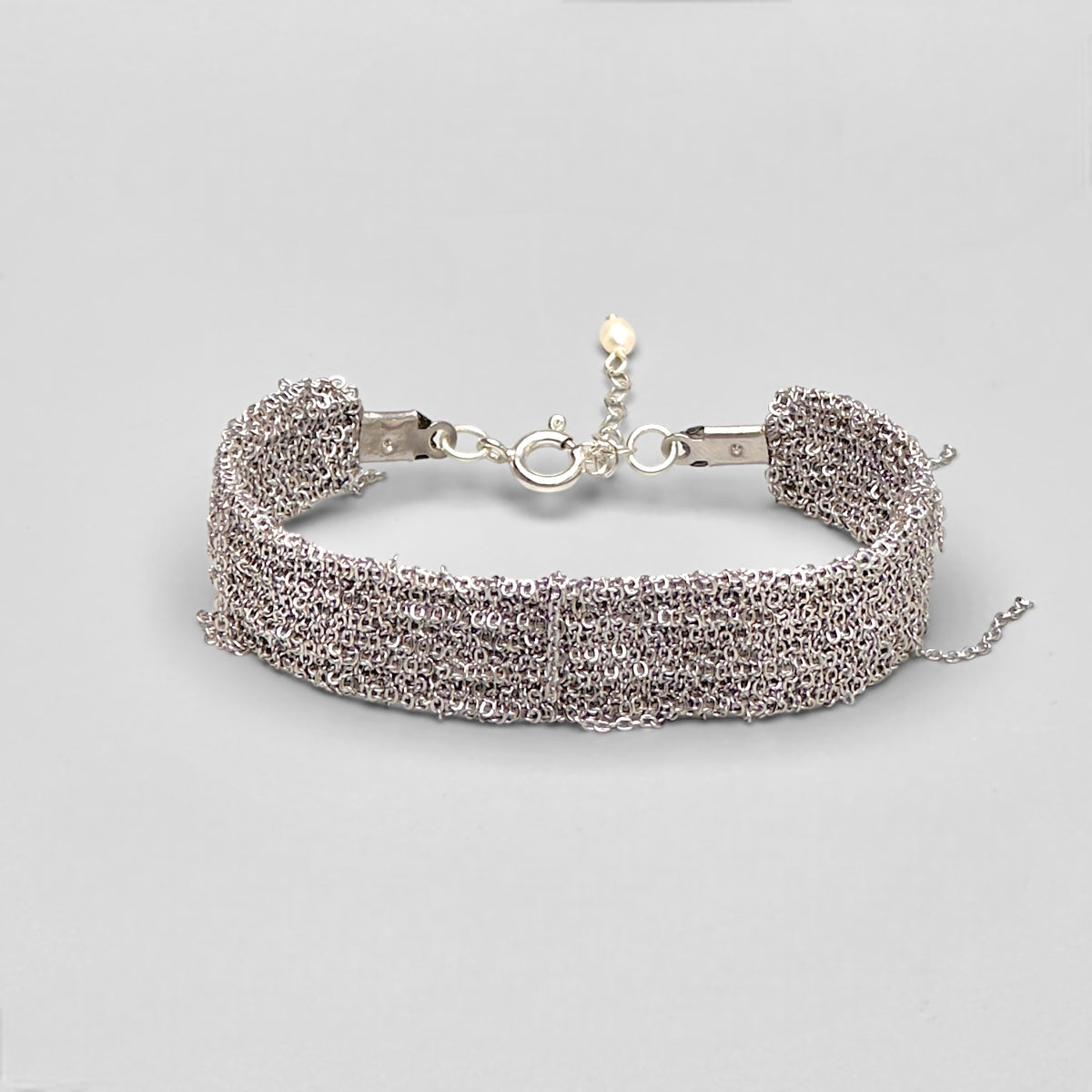 Mey Atelier Woven Silver Woven Bracelet – L